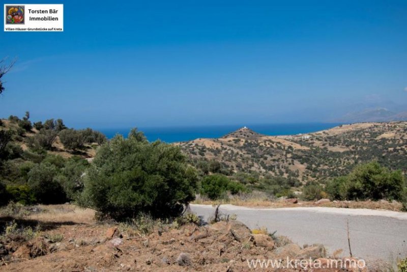 Triopetra Kreta Triopetra Grundstück mit Meerblick in der Nähe von Agios Pavlos und Triopetra Strand Grundstück kaufen